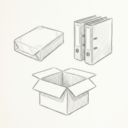 Paper, folders & boxes
